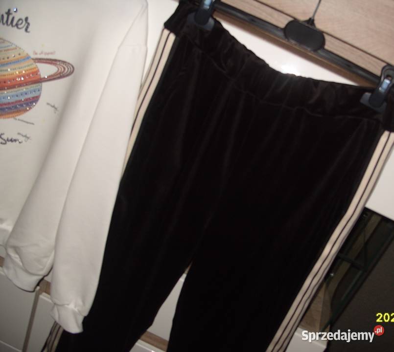 Zestaw Bluza COCCO ROSSA Welurowe spodnie z