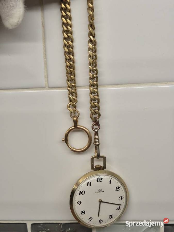 Kieszonkowy pocket watch Glycine Zegarki Chorzów