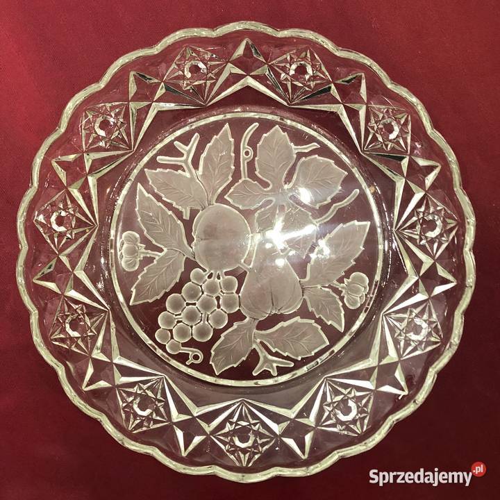 Piękna kryształowa misa PRL lata 70 XX w Vintage Kraków