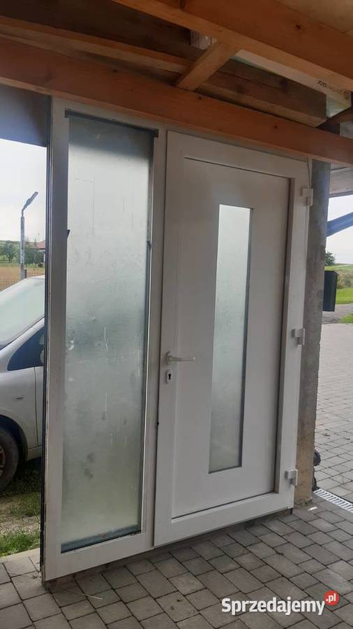 Drzwi wejściowe aluminiowe trzyszybowe Wysokie