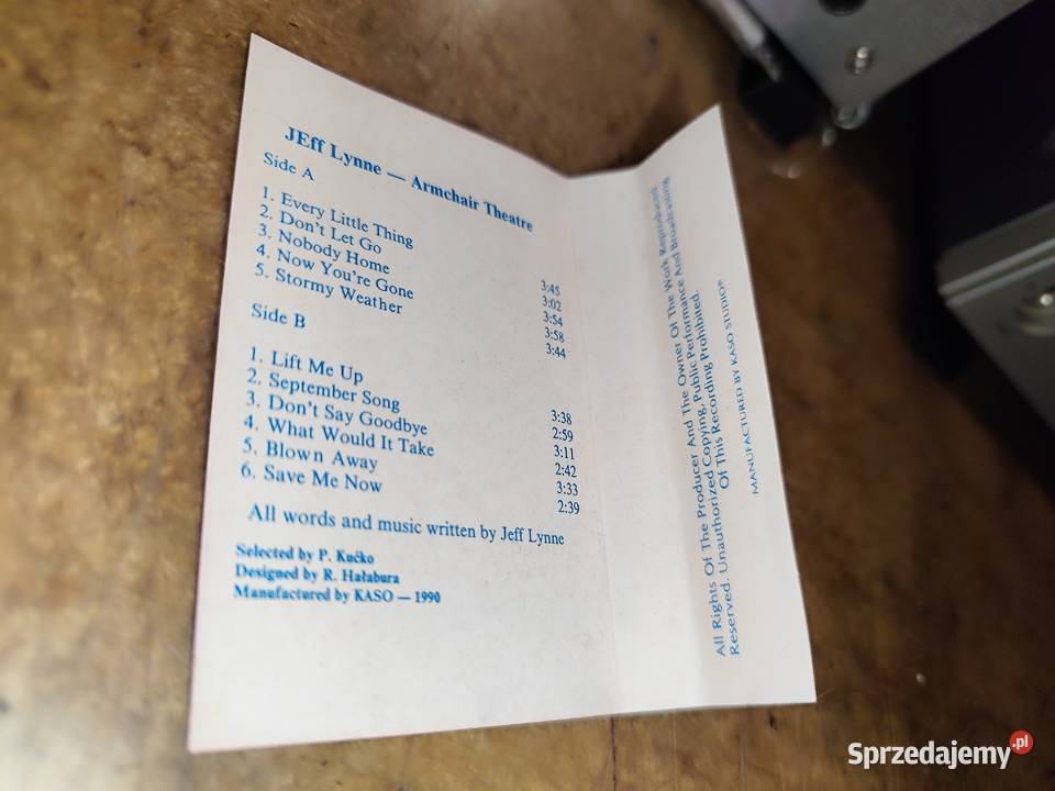 kaseta KASO Jeff Lynne Armchair Theatre Stargard