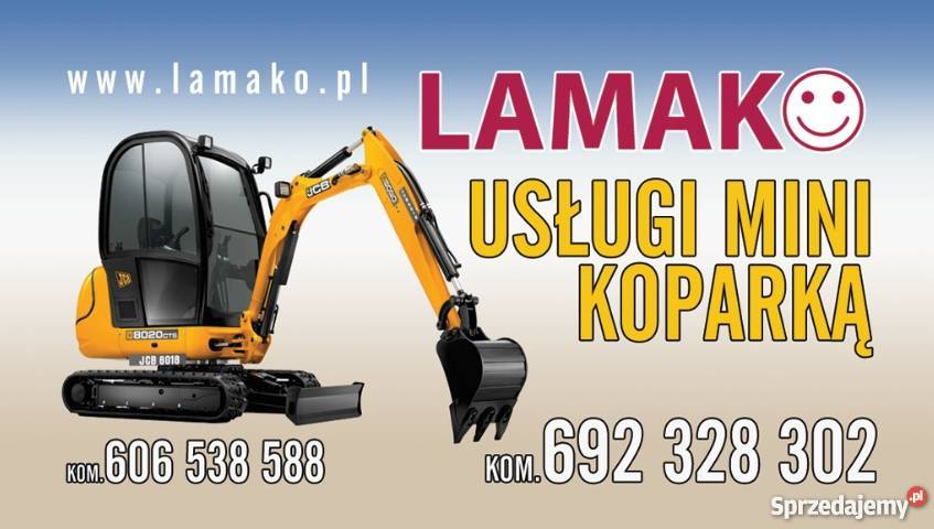 Usługi mini koparką koparka JCB Mini fundament wielkopolskie Gniezno