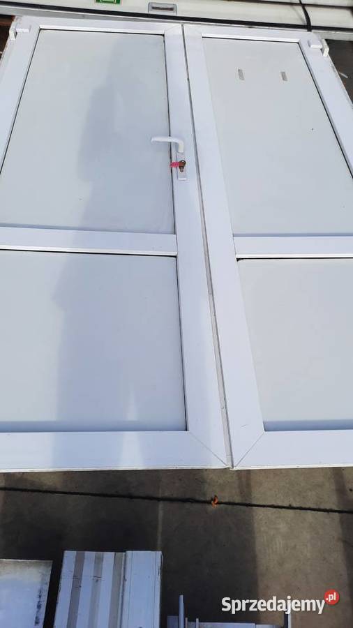 drzwi dwuskrzydłowe białe 220x 150 podkarpackie Dębica