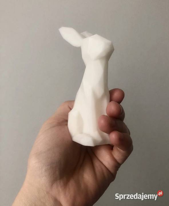 Biały zajączek na Wielkanoc Kłodawa