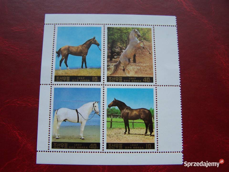 Korea 1987 MNH Mi 283744 Fauna Konie Tychy