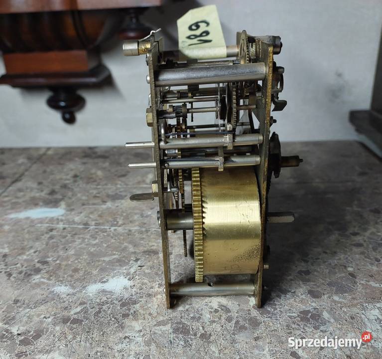 681 Mechanizm starego zegara ściennego Junghans Antyki Tczew