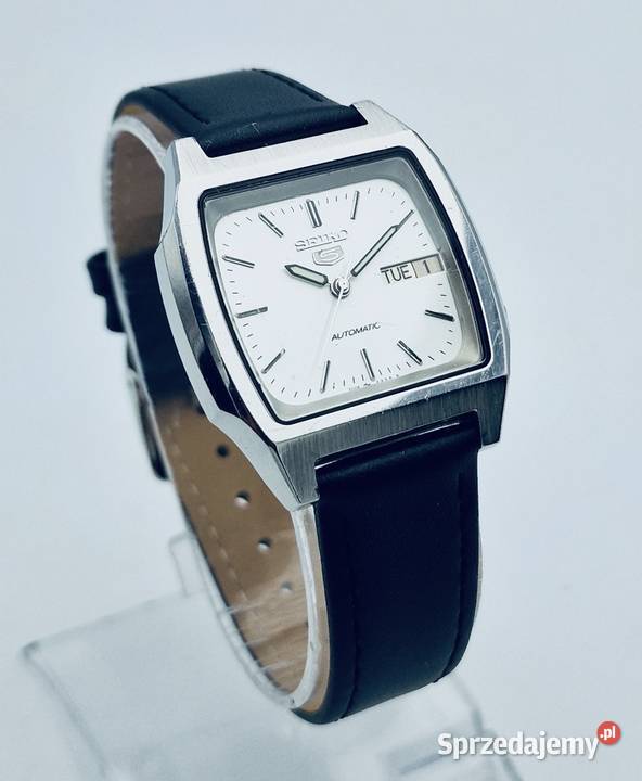 STALOWY MĘSKI NARĘCZNY ZEGAREK SEIKO 5 AUTOMATIC Grudziądz