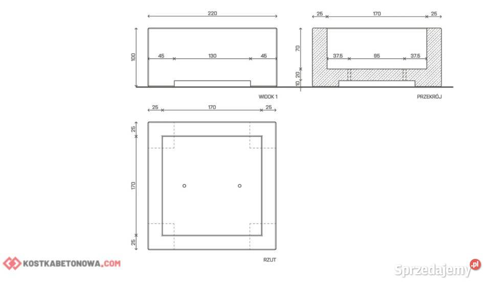 Betonowa Donica City sprzedam