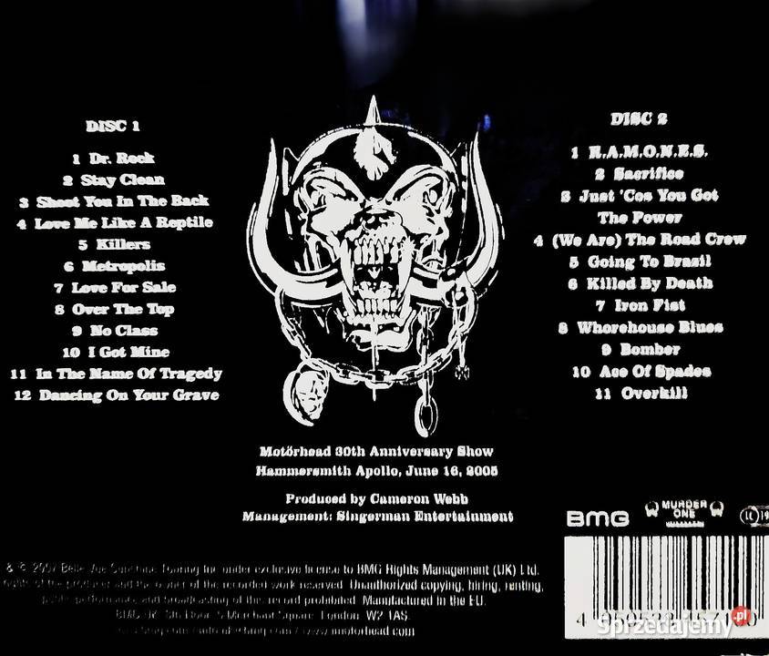 CD NoweSprzedam Rewelacyjny Koncert Motorhead Płyty i kasety Warszawa