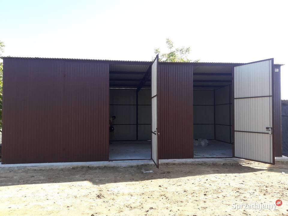 Garaż 7x6m Garaże Blaszane Hale Wiaty Grzywstal