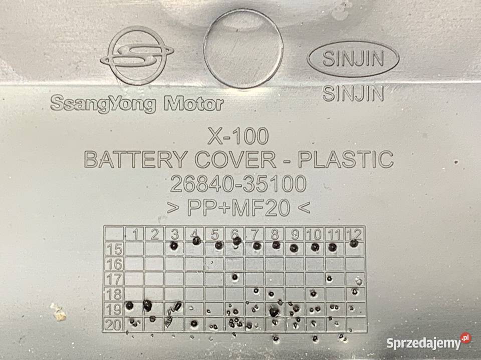 OBUDOWA AKUMULATORA SSANGYONG TORRES 2684035100