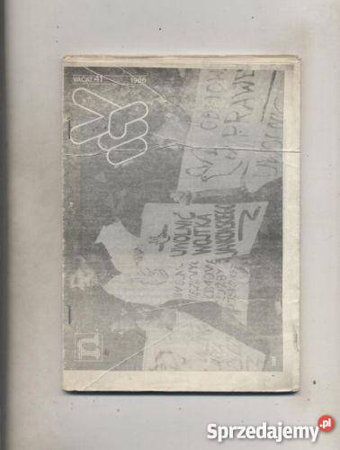 Vacat Miesięcznik Społeczno Polityczny 41 1986 Szczecin