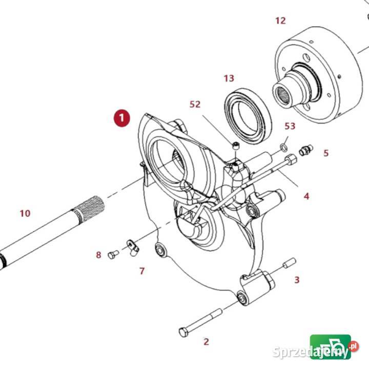 Pokrywa Skrzyni PTO M835150220310 FENDT 824 Pozostałe Wilkowo sprzedam