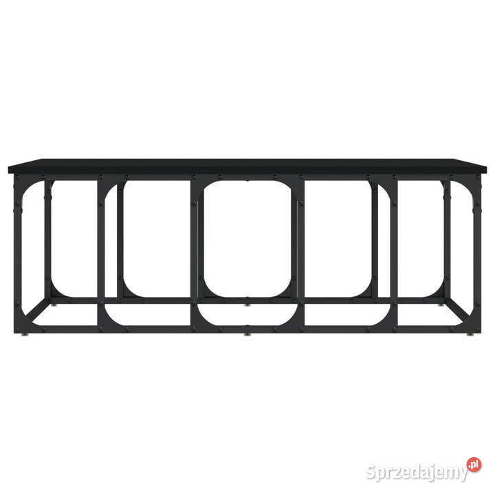 Stolik kawowy czarny 100x50x355 materiał Warszawa