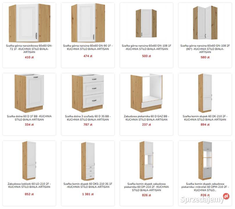 Meble kuchenne kuchnia do montażu fronty mat Chorzów