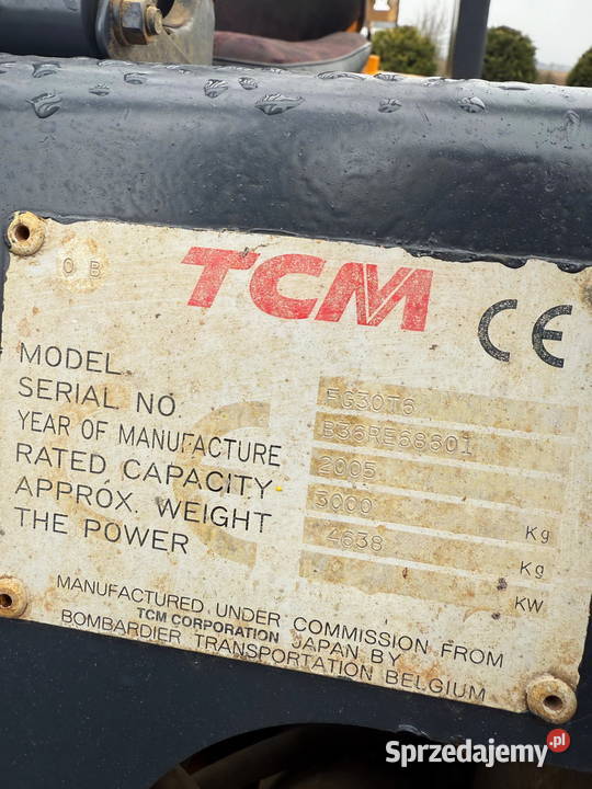 wózek widłowy TCM FG30T6 LPG 3000 370m przesuw Działoszyn