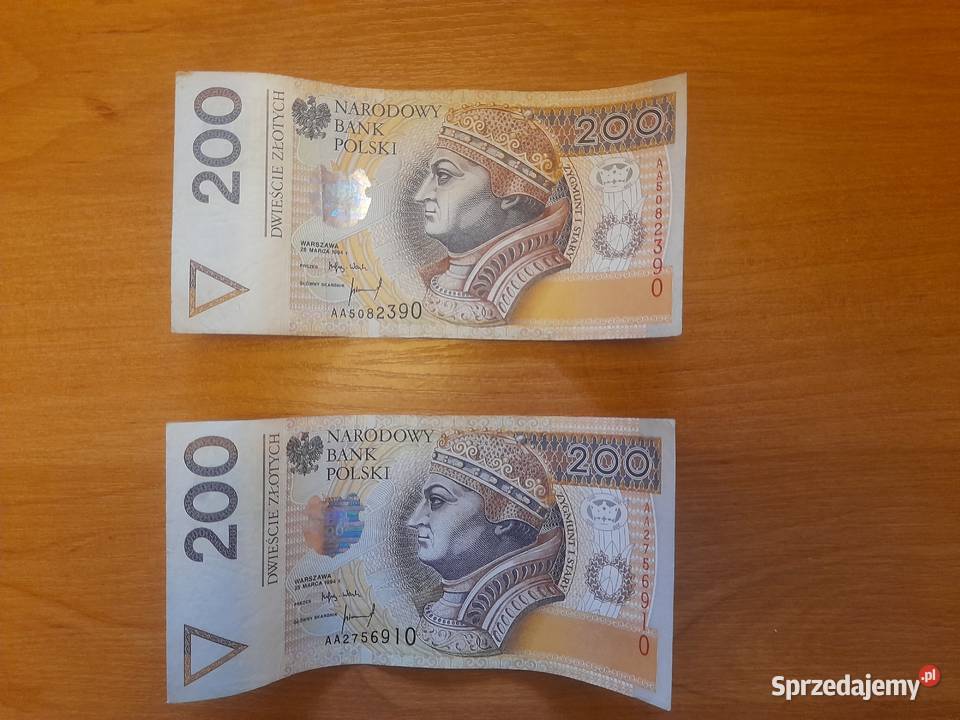 Banknot kolekcjonerski 200zl