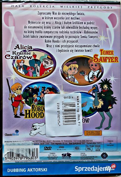 ALICJA W KRAINIE CZARÓW ROBIN HOOD TOMEK SAWAYER Kalisz