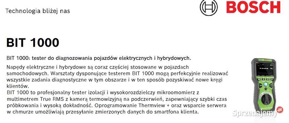 BOSCH Tester BIT 1000 w sekcji EV 1 699 505 751 Bielsko-Biała