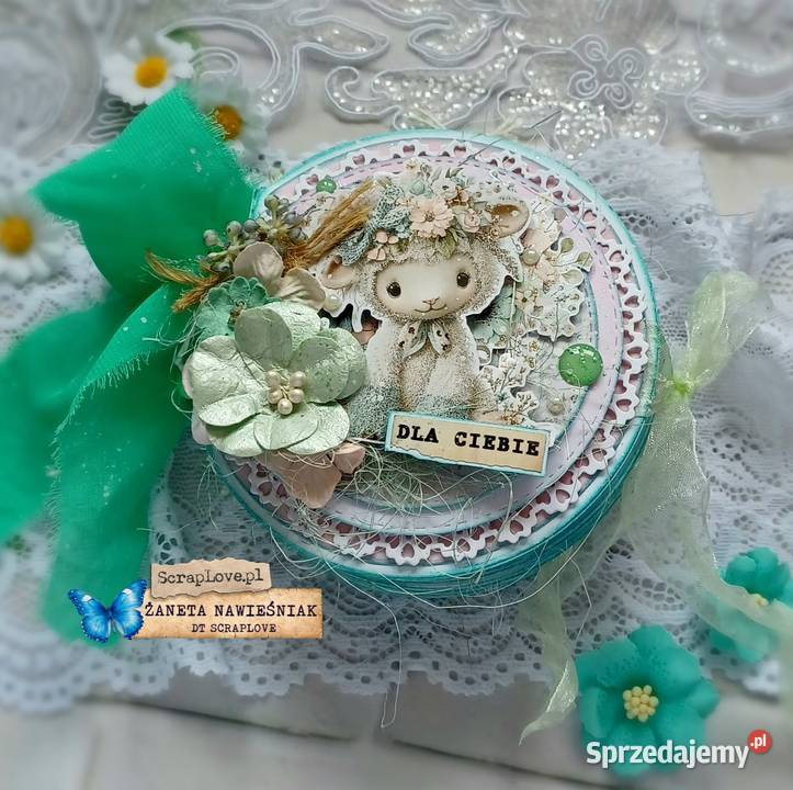 Mini albumik wielkanoc prezent zajączek