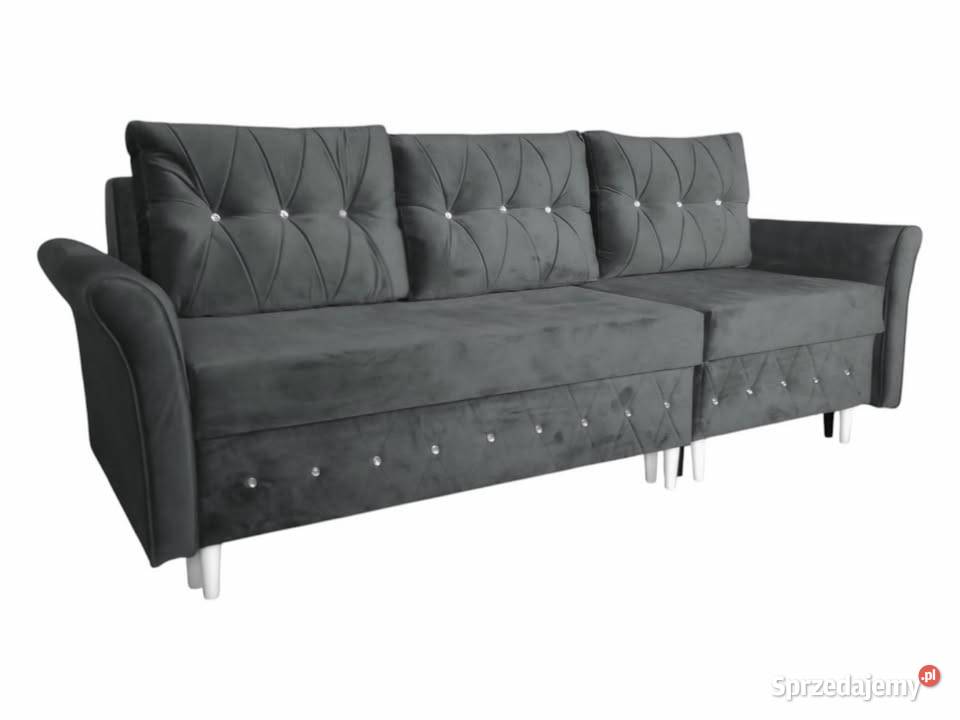 Narożnik rozkładana 2w1 Sofa Glamour pojemnik Wrocław