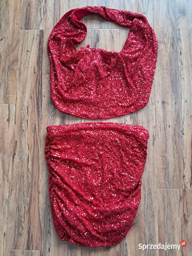 nowy komplet bluzka z odkrytymi plecami spódnica świętokrzyskie Sandomierz