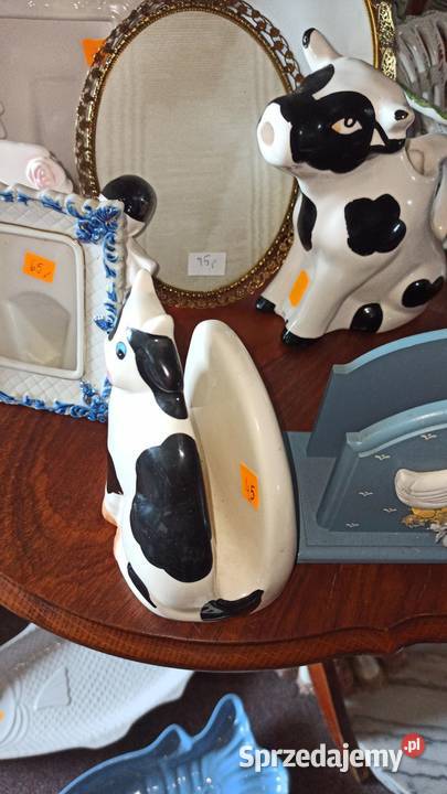 Drewniany serwetnik z gąskami Drugi z krówką Gdańsk