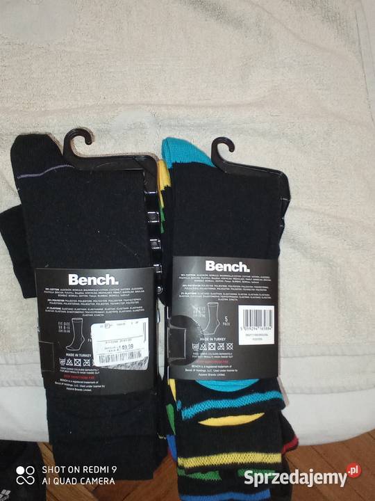 BENCH skarpetki męskie czarne 5 par 40 r 3946 Kraków