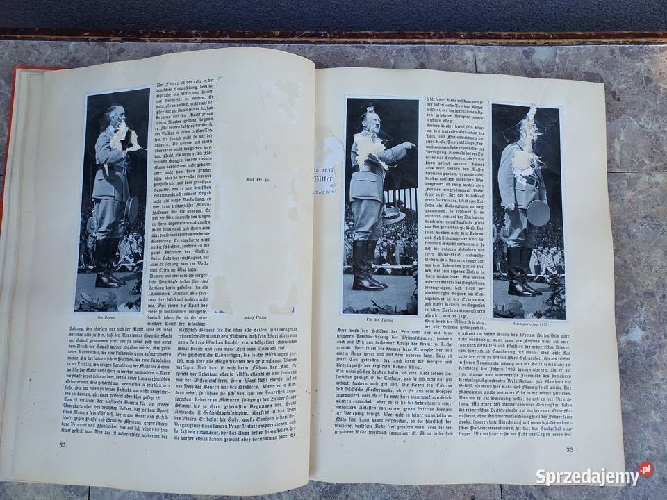 Stara książka niemiecki album propagandowy Adolf Tczew
