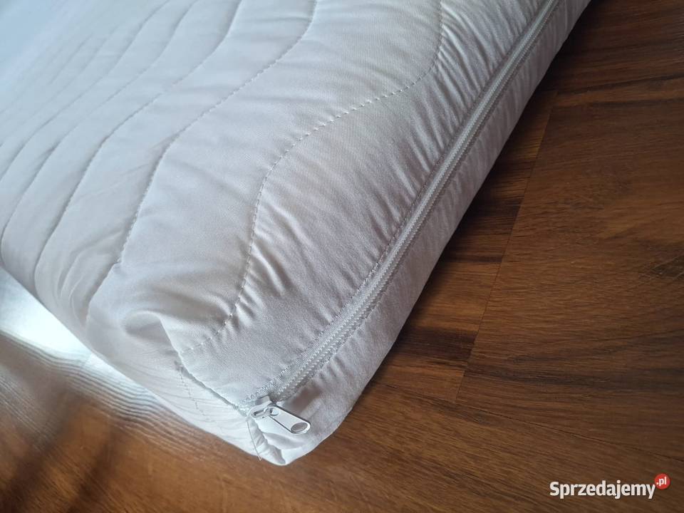 Materac 140x200 pianka kokos nowy pokrowiec 12 biały śląskie Brenna