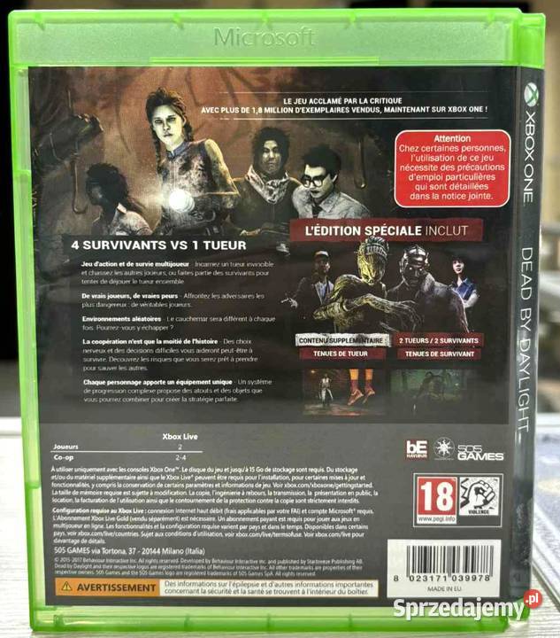 Dead By Daylight Xbox One Gry na konsole Elbląg sprzedam