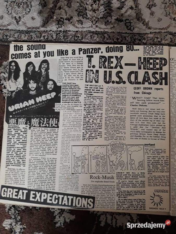 z klasyki hard rocka URIAH HEEP Live 1973orginał Płyty i kasety