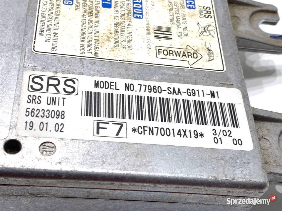 SENSOR AIRBAG HONDA JAZZ II 77960SAAG911M1 0108