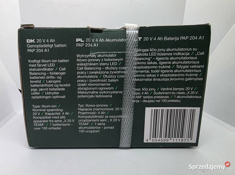 Akumulator LiIon Parkside 20 V 4 Ah PAP 204 A1 Elbląg