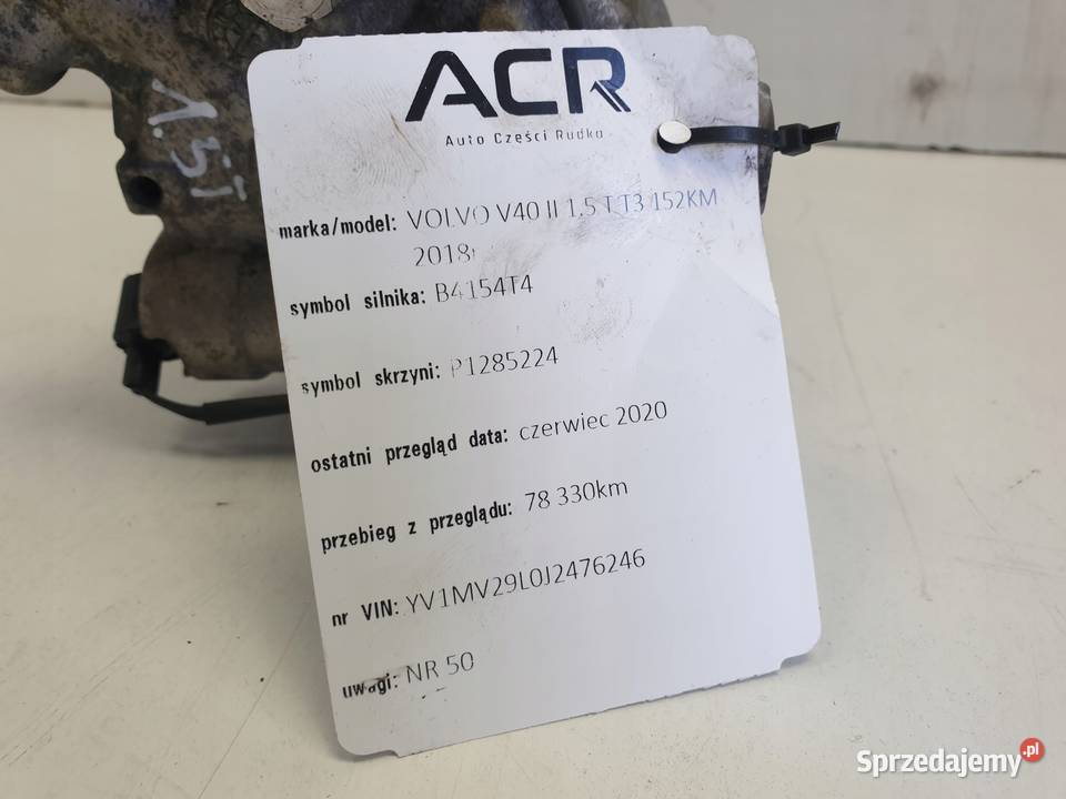 Volvo V40 II 15 T turbo SPRĘŻARKA KLIMATYZACJI osobowe lubelskie Janów