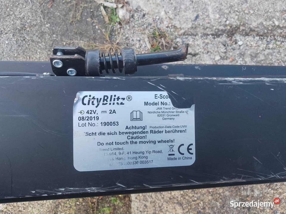 Hulajnoga CITY BLITZ Hulajnoga elektryczna Legnica