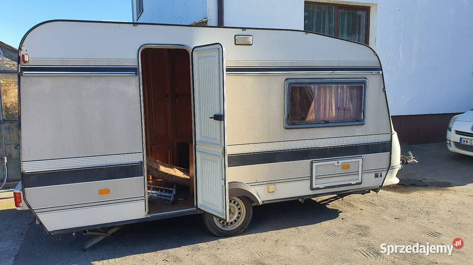 Przyczepa kempingowa hobby 425 1991 3 osobowa mazowieckie