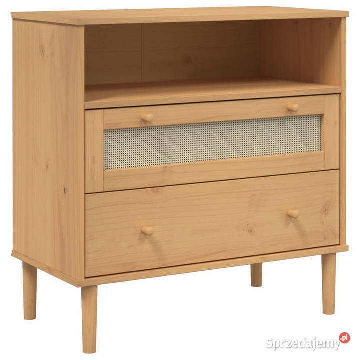 Szafka SENJA imitacja rattanu brązowa 80x40x80 mazowieckie Warszawa