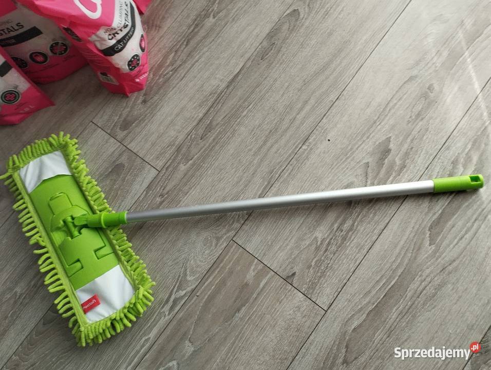 mop płaski do podłogi łamany z zapasem mopa