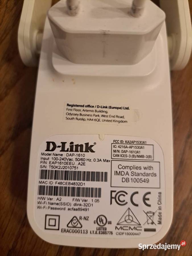 Wzmacniacz sygnału AC1200 WIFI 80211 D-Link Krępiec sprzedam
