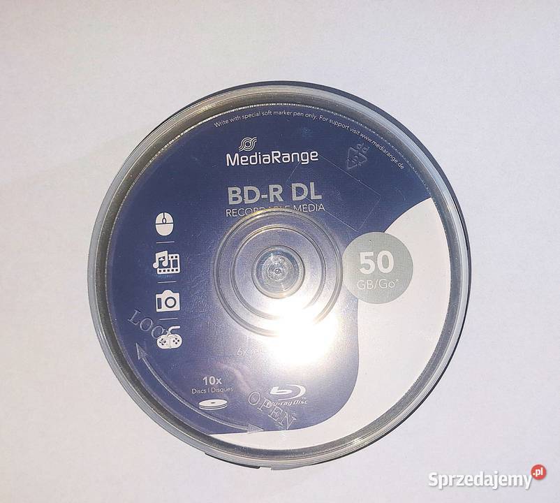 Płyta MediaRange BDR DL 50GB zapis 6x Puck