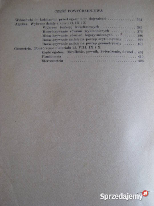 Matematyka Lipczyński Olczak podręcznik IX klasa małopolskie Brzegi