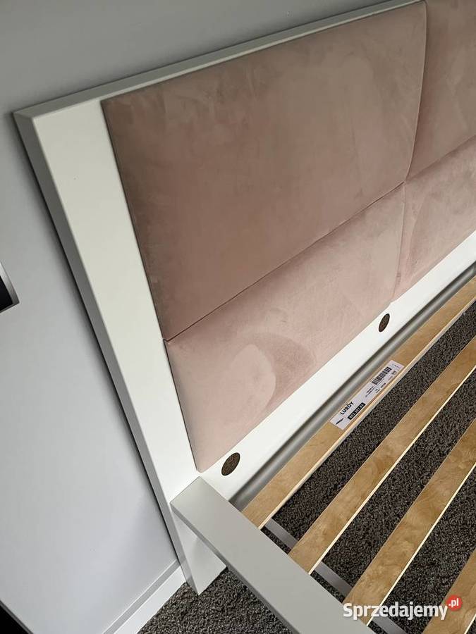 Rama łóżka z tapicerowanym zagłówkiem Malm Ikea Łóżka Myślenice
