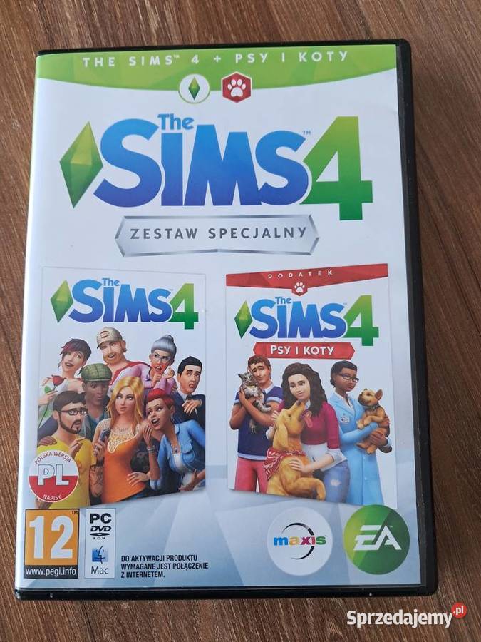 używana gra na pc sims4 dodatek psy i koty St sprzedam