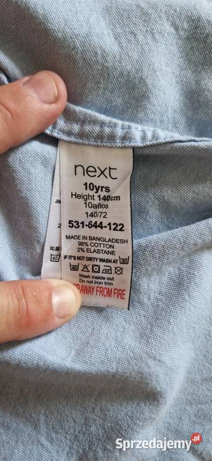 koszula jeans jeansowa Next r 134140 elegancka Ubrania wizytowe i koszule Kraków sprzedam