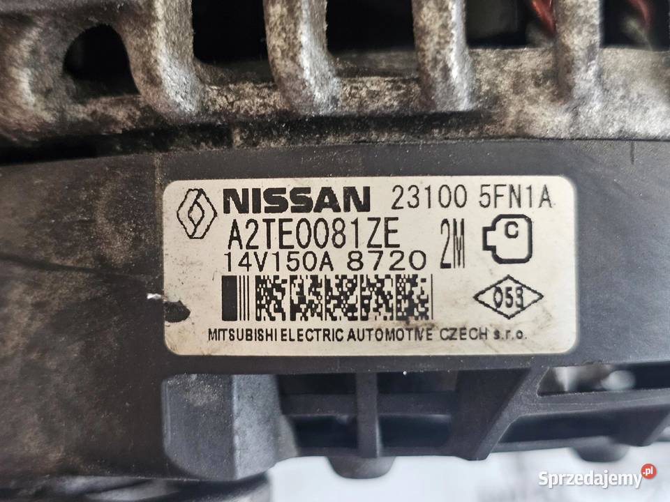 MICRA 09 TCE IGT H4BB408 90 19r alternator Układ elektryczny silnika sprzedam