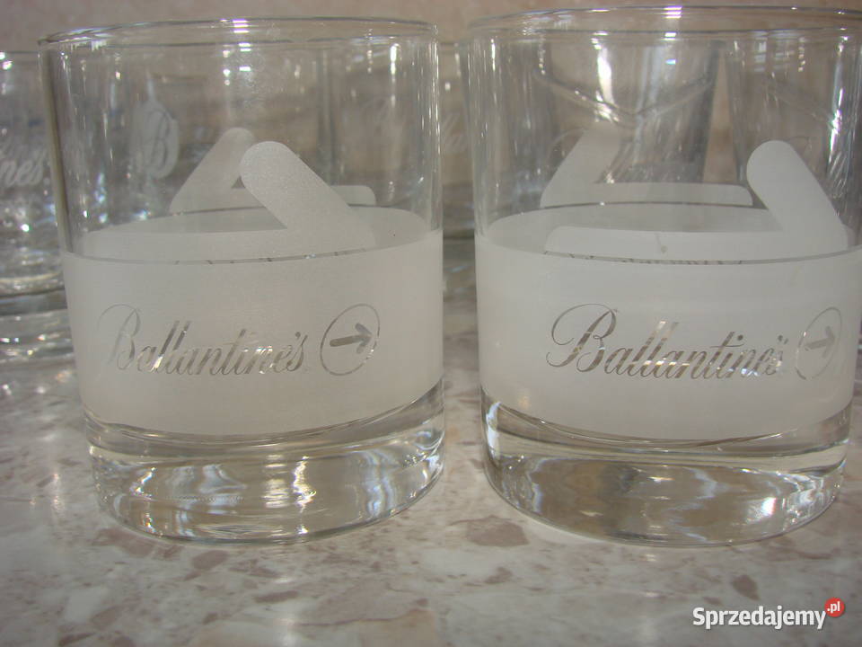 Ballantines Walker Grants Seagrams szklanki do Porcelana i szkło Pruszcz Gdański