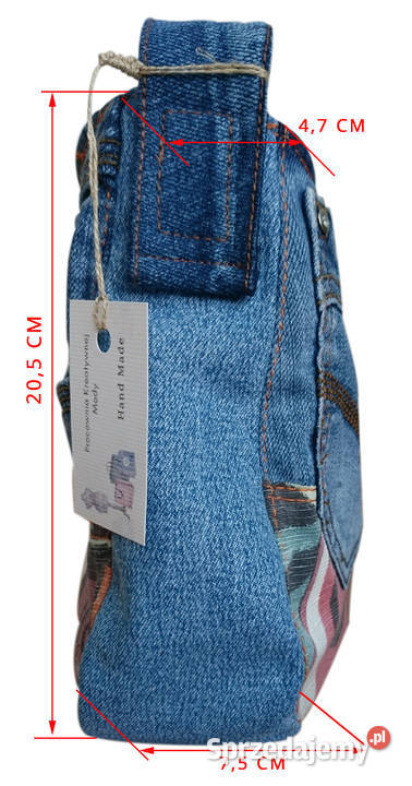 Torebka jeans jamnik Hand Made Kraków