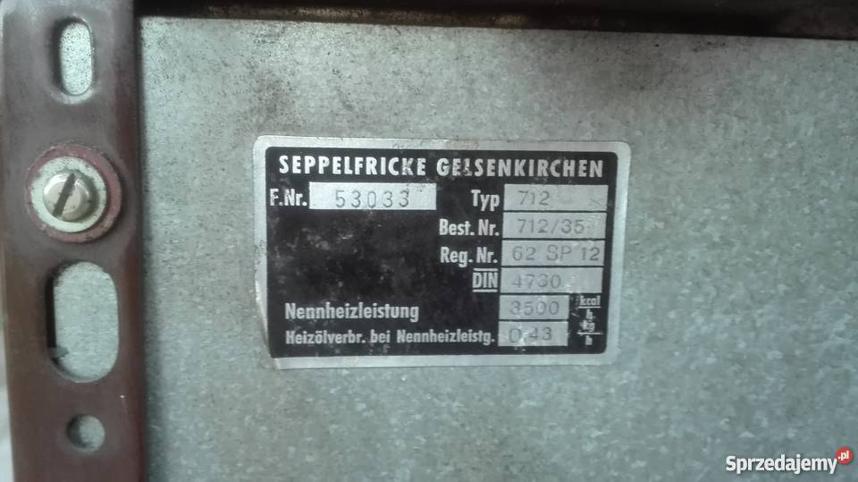 Piec olejowy koza na olej opałowy Książki