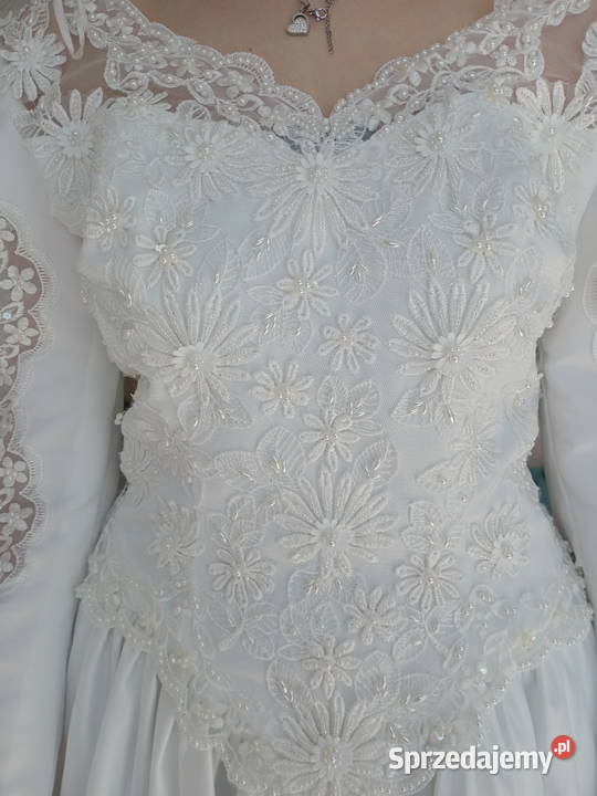Sprzedam suknię ślubną z trenerem Legionowo sprzedam